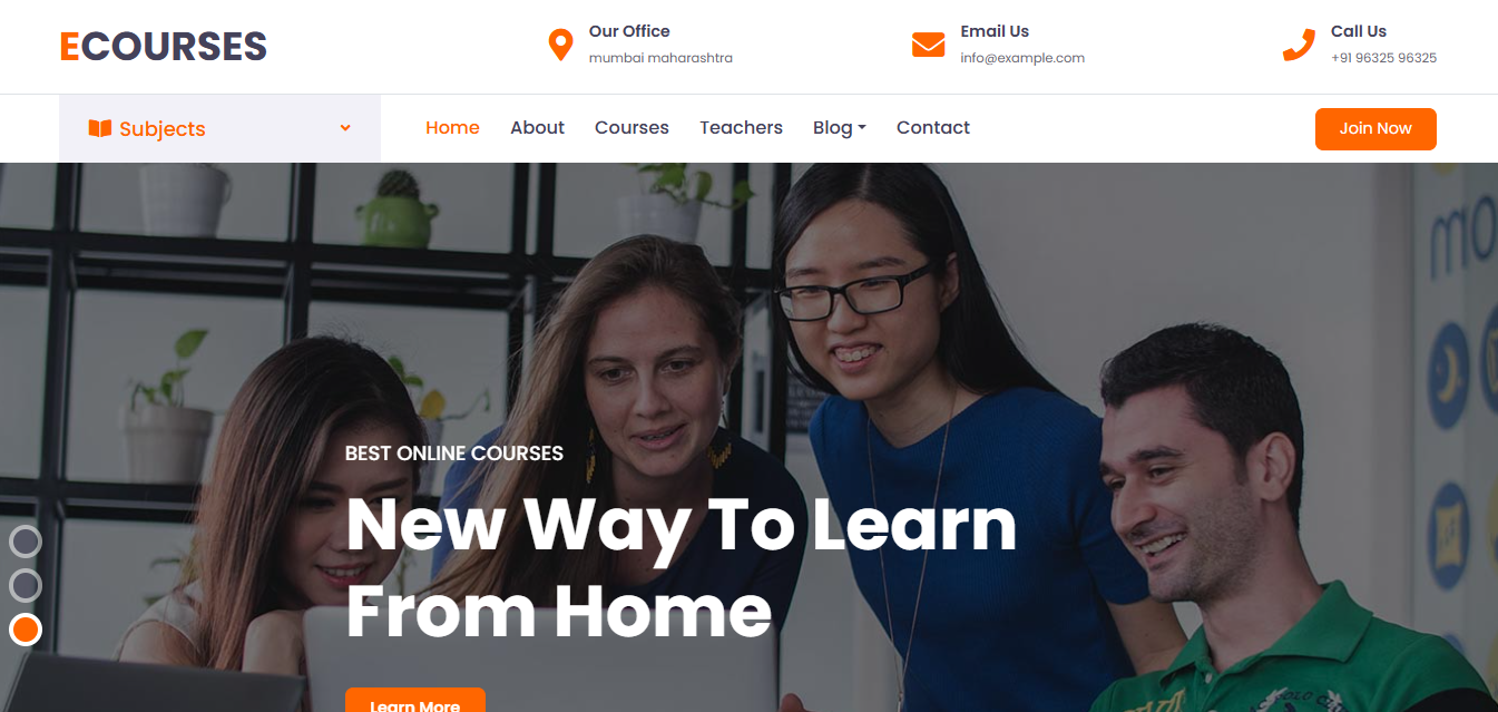 Online Course Landing